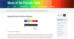 Desktop Screenshot of musicoftheperiodictable.com